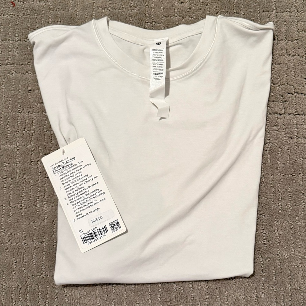 Lululemon Jersey Training Short Sleeve Shirt
